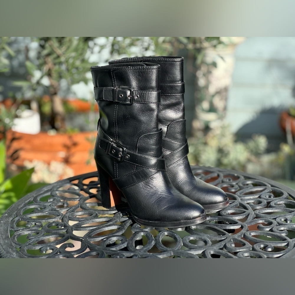 Pour La Victoire — Roslin Buckled-Wrap Leather Boots - Picture 2 of 9